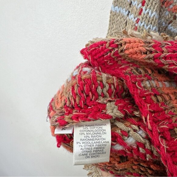 Susan Bristol Womens Small Chunky Hand Embroidered Fringe Multi Color Ca… - Picture 13 of 16